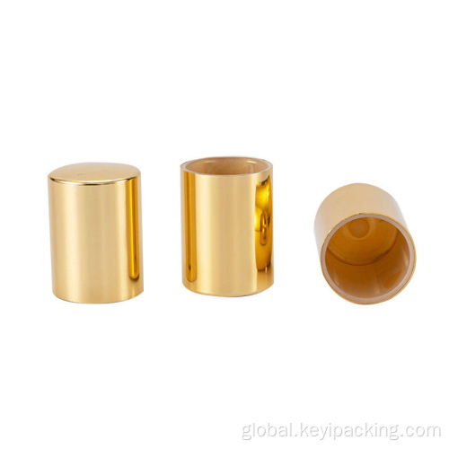 gold aluminum metal perfume cap for glass bottles